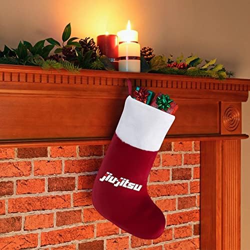 Jiиу itsитсу Божиќ виси чорапи за порибување за Божиќно дрво за одмор дома