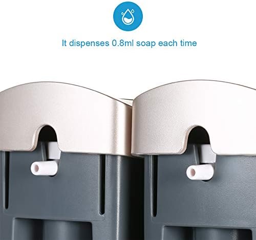 Hiod 300ml самоуправен сапун диспензер wallид монтиран рачен сапун диспензер за бања со течен шампон држач за диспензерот, држач за диспензерот,