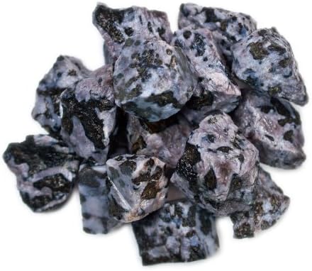 Материјали за хипнотички скапоцени камења: 1 lb Масовно грубо индиго габро камења од Мадагаскар - сурови природни кристали за кабинирање,