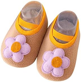 Ликмера есенско пролетно руно чевли за одење за девојчиња девојки Девојки чорапи чевли кои не се лизгаат во затворен кат бебе спортски