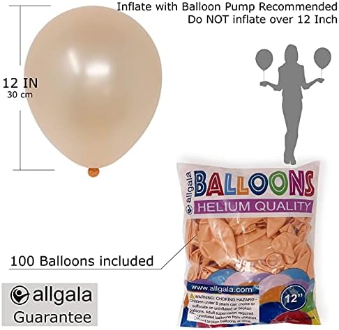 Allgala 100ct 12 Helium одделение премија латекс балони