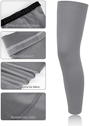Сатиниорни 4 пара комплетни ракави за нозе на нозе УВ Заштита на нозете на нозете за жени на отворено спортски материјали