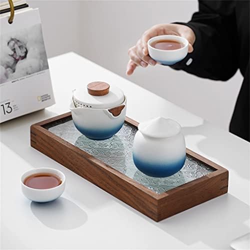 DHDM црна грнчарија Јапонски патувачки чај сет преносен чај чај чај чај чаша чај