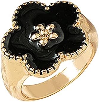 Нов едноставен претеран шарен цвет прстен симпатична ера Намалување на додатоци за сладок прстен Денот на вineубените подароци за едно прстени