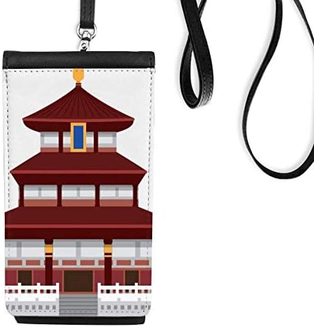Кинеска архитектура Храмот обележје на модел Телефонски чанта што виси мобилна торбичка црн џеб