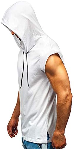 Резервоари за теретани со качулка во Ubst, летни маички за боди, без ракави маици, тенок вклопување на резервоарот за вежбање на атлетски мускули