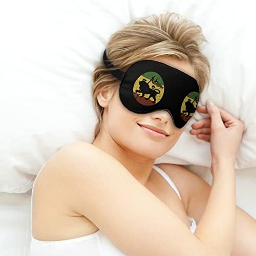 Лав на Јуда Раста реге музика меки маски за очи со прилагодлива лесна лесна удобна слепи за спиење за спиење