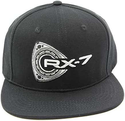 Ротари13B1 RX -7 Бејзбол капа - Црн рамен облик