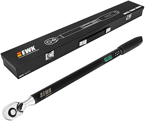 EWK 1/2 Диск Електронски Дигитален Клуч За Вртежен Момент, 12,5-250 Ft-Lbs, Со Buzzer и LED Флеш Известување