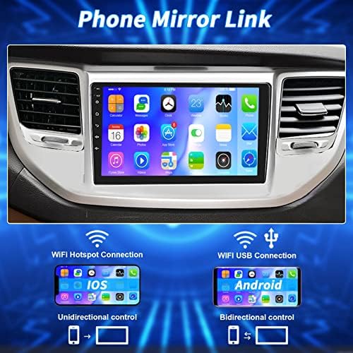 За 2015-2017 Хјундаи Тусон Радио, Андроид 10 Автомобил Стерео Радио Плеер 9 Инчен Екран На Допир Автомобил Аудио Приемник Со GPS Навигација Bluetooth