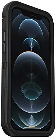 OtterBox За apple iPhone 12/iPhone 12 Pro, Супериорен Солиден Заштитен Случај, Бранител Серија, Црна