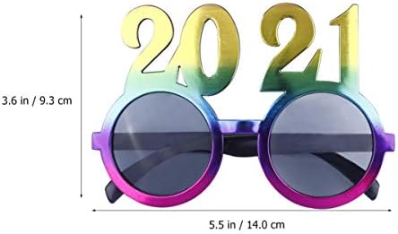 Очила за деца Амосфун 2021 Новогодишна забава очила за очила за очила за сонце Нова Година на забави Подароци Подароци за подароци