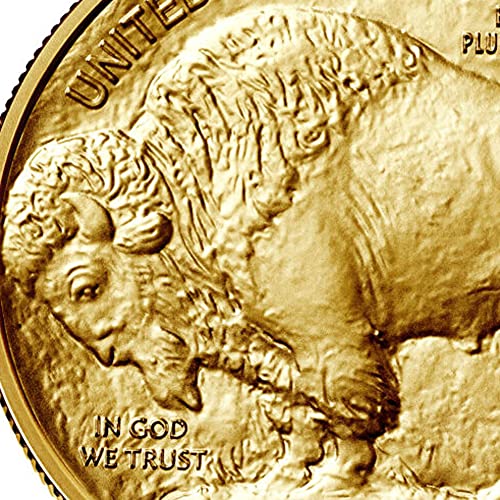 2021 1 мл Американска Златна Биволска Монета МС-70 24К 5 50 ПЦГ МС70