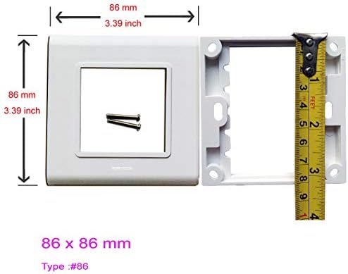 Ѕидна Плоча СО HDMI + 3rca Клуч Модуларен Мултимедијален Аудио Видео Приклучок Приклучок Бели Декоративни Плочи Уред Монтирање Спојка Капак -
