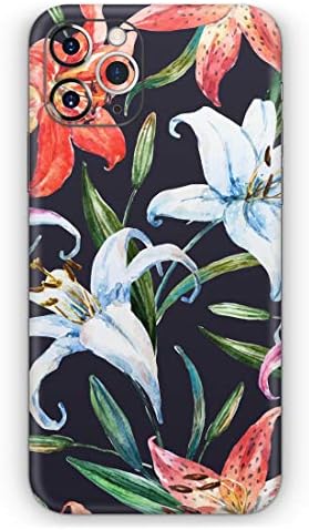 Дизајн Скинц Тропски лето цвеќиња V3 - Дизајнснцнц Заштитна винил декларална обвивка на кожата, компатибилен со Apple iPhone 12 Pro