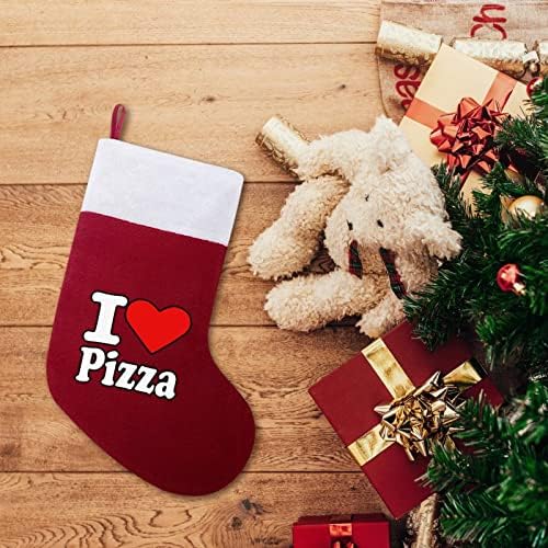 Сакам пица персонализирана Божиќна порибување дома Божиќно дрво камин виси украси