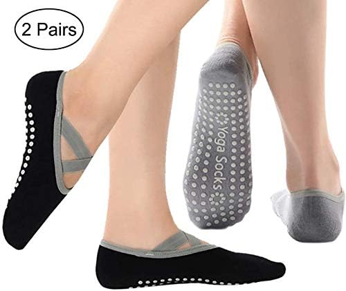Весниба честички 2 парчиња chaussettes чорапи А јога чорапи антидерапани женски чорапи за чизми за подигање