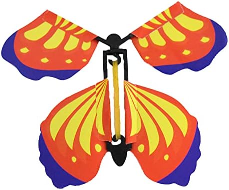 Новинарски гигант www.noveltygiant.com ветер на летање пеперутки скриени во книги и картички за роденден, гумена бенд, напојувана магична