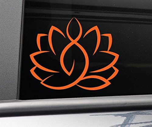 Нешвил Деклас лотос цвет јога медитација винил деклап лаптоп автомобил камиони налепник прозорец налепница, 5,5 x 4,5