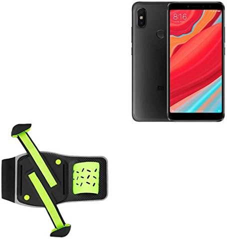 Boxwave® Holder for Xiaomi Redmi S2 [FlexSport Armband] Прилагодлива амбалажа за вежбање и трчање за Xiaomi Redmi S2 - Stark Green