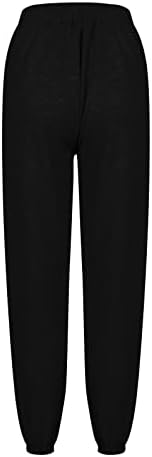 Panенски обични панталони со џогер висина супер мека истегнување удобно атлетско сонце и месечина печати џемпери со џебови