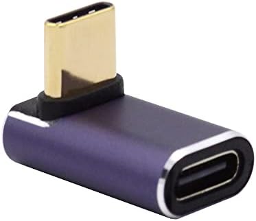 CABLECC USB4 тип Ц машки до женски 240W моќност 40Gbps надолу надолу со аголни податоци 8K Видео адаптер за телефонски лаптоп NS Телефон