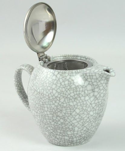 Нулта Јапонија BBN-03 Универзален чајник за 4 лица, бои на пукнатини, бела пукнатина, W 6,7 x D 4.3 x H 4,8 инчи