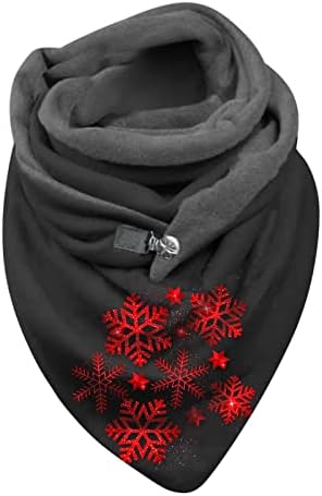 Топло копче марами, обични завиткани жени шалови меки модни марами за печатење зимска шамија нараквици