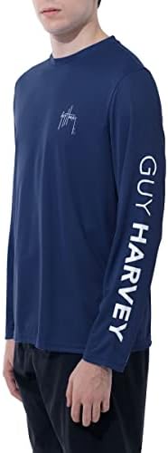 Гај Харви со долги ракави за маж со долги ракави за заштита на сонцето UPF 50+