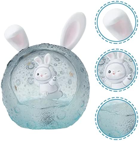 Ephasi 5 парчиња бебе LED оперирана зајачка планета зајаче Д украс вселенски вселенски декорација на спална соба ноќна ламба за цртани филмови