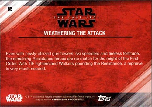 2018 Топс Војна На Ѕвездите Последната Џедај Серија 2 Сина 85 Атмосферски влијанија На Нападот Колекционерски Филм Тргување Картичка