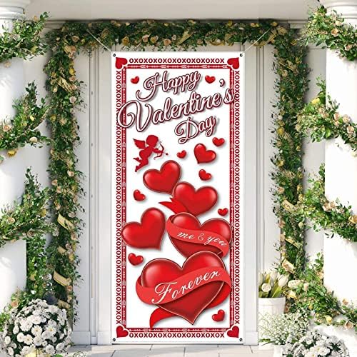 DBYLXMN Денот На Вљубените Вратата Покрие Декорација Креативна Позадина Денот На Вљубените Пред Вратата Декорација Настан Фустани За Жени Вечер