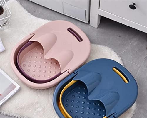 SDFGH Преклопна кофа за бања со нозе пластична када за нозе задебелена миење корпа маса масажа за миење садови