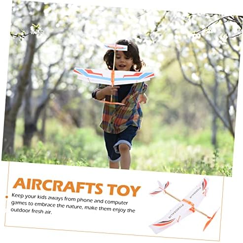 Гума за гумени ленти со beplane на отворено, летачки играчки Детска авионска авионска едриличарска играчка гума бенд хеликоптер тегови