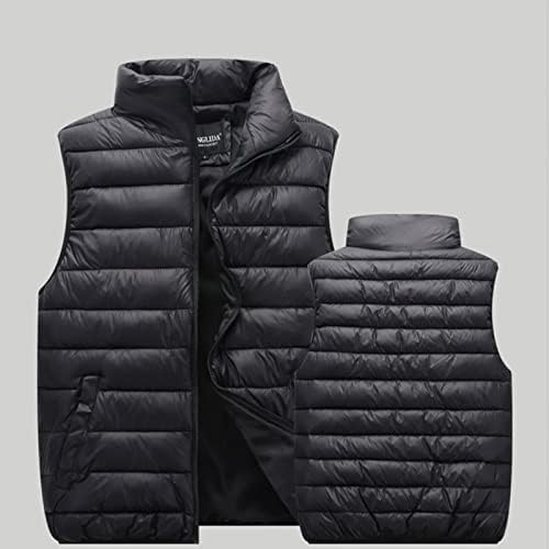 Унисекс обичен палто јакна цврст елек патент џеб лабава јакна без ракави палто за палто за палто