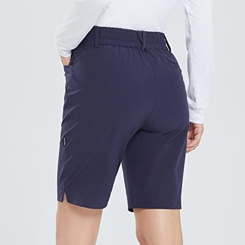 Baleенски голф шорцеви 9 Бермуда долга кратка должина на коленото се протега со џебови Облека за голф за дами