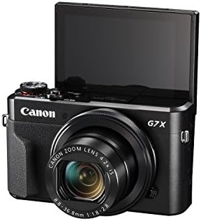 Дигитална камера Canon PowerShot [G7 X Mark II] со Wi-Fi & NFC, LCD екран и 1-инчен сензор-црна, 100-1066C001