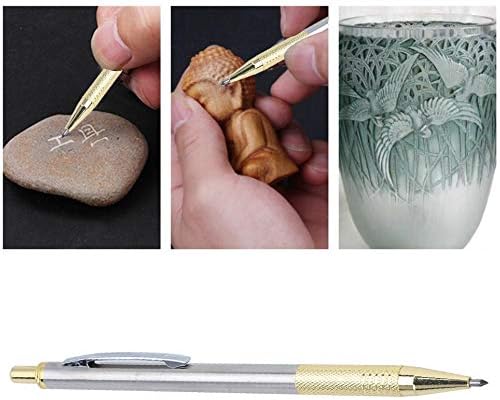 Алатка за сечење на гравура на гравирање на гравури, алатка за сечење на керамички маркер со врв на челик со волфрам [Златно], Алатки и додатоци