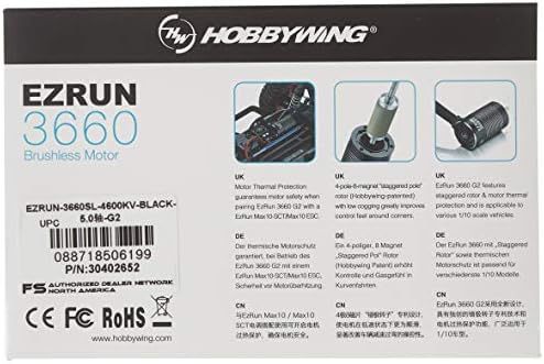 Hobbywing Automobile 30402652 Ezrun-3660SL G2 1/10 мотор без четка 4600KV сензор помалку