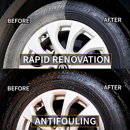 Комплет за спреј за сјај на гуми од гума - Заштита на восочна обвивка за восок спречете го избледувањето - обновување и обновување на