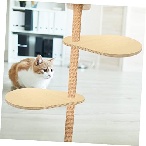PopetPop 2pcs мачки и качување на рамка додатоци wallид монтиран мачки мебел wallид монтирани мачки чекори мачка дрво кула платформа монтирани
