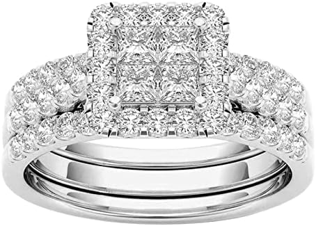 Класичен златен позлатен прстен прстен за двојки накит Вклучени цирконски прстени панк прстени за жени