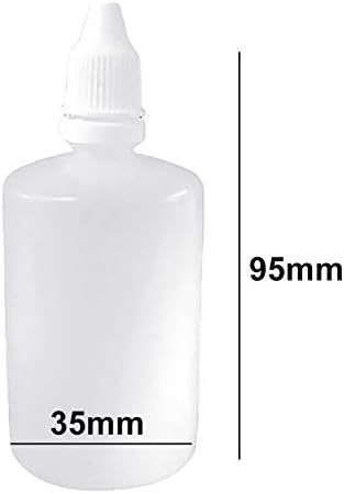 50мл мини празно пластично шише Око капки шише шише за полнење шише Есенцијално масло пластично шише со течен кап