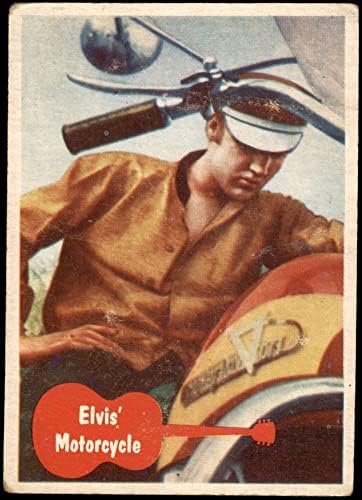 1956 година Елвис Присли 25 Елвис мотоцикл добар
