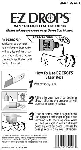 Водич за капки за очи Peermax, EZ паѓа рефлексивни ленти за апликација за капнување на очите, исто така вклучува и бесплатна крпа за