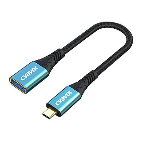 CVAVOT USB C OTG адаптер, USB C до USB адаптер за Samsung Galaxy S21/20/10/9 + Белешка 10/10 +/20 Ултра, Thunderbolt 3 до USB 3.0