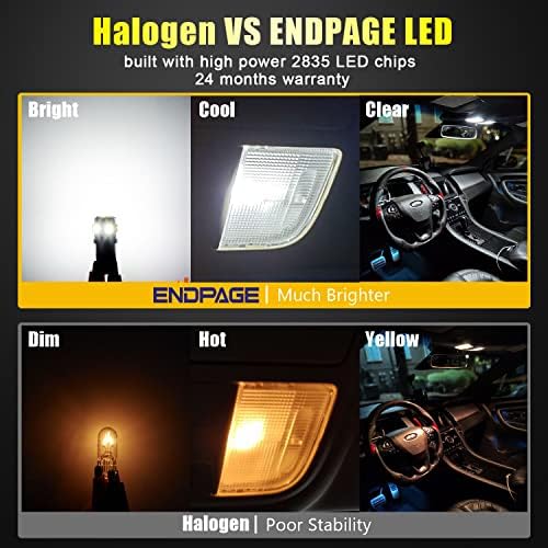 EndPage 9-парчиња F150 LED-комплет за внатрешни работи за LED светло за Ford F-150 2009 2010 2011 2012 2013 2014 година бела 6000K пакет за осветлување