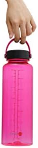 Едноставно HH 46oz Tritan Дополнително широко шише без вода БПА со флексибилен лента за носење - 1300 ml, црна