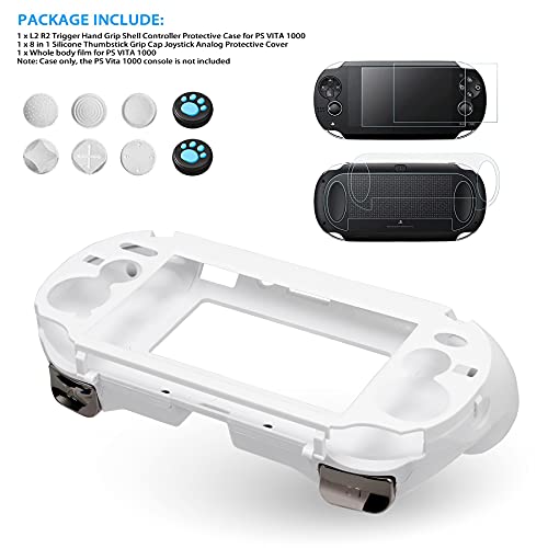 ЧЕНЛАН Л2 Р2 Активирање Рака Зафат Школка Контролер Заштитна Футрола За Playstation PS Vita 1000 (Бело)