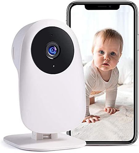 Nooie Baby Monitor, WiFi Pet Camera Camera Indoor, безжична IP дадилка камера, 1080p домашна безбедносна камера, следење на движење, IR Night Vision, компатибилен со Alexa, двонасочен аудио
